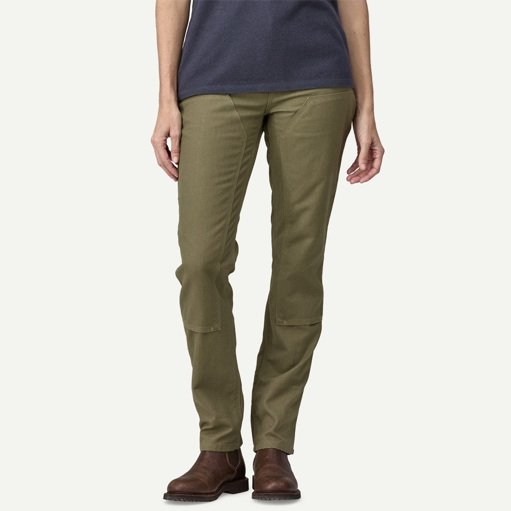 NWT Patagonia Worn Wear Slim All Seasons Hemp Pants Olive Green Size 10 Long - Picture 3 of 16